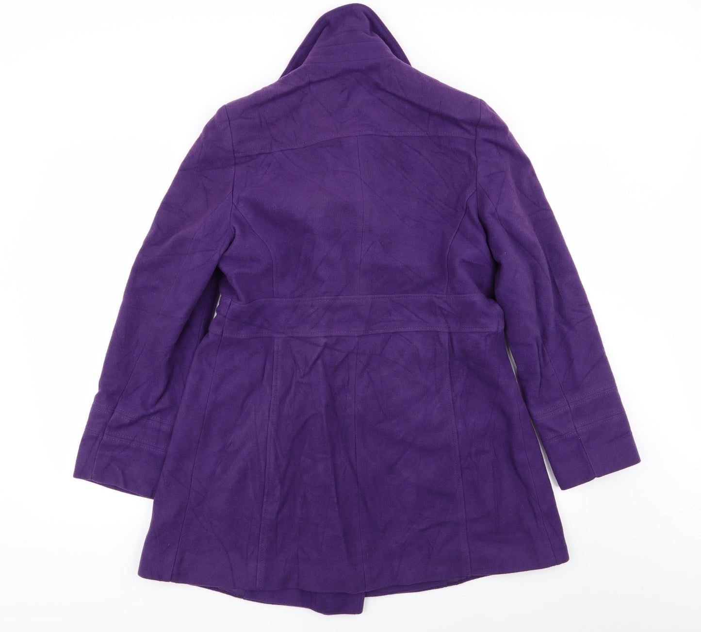 BHS Womens Purple   Overcoat Coat Size 10