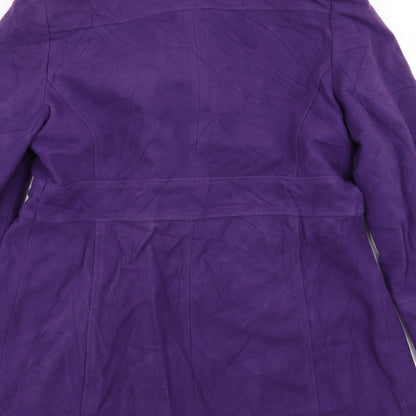 BHS Womens Purple   Overcoat Coat Size 10