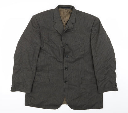 jonathan adams Mens Green Geometric  Jacket Blazer Size 42