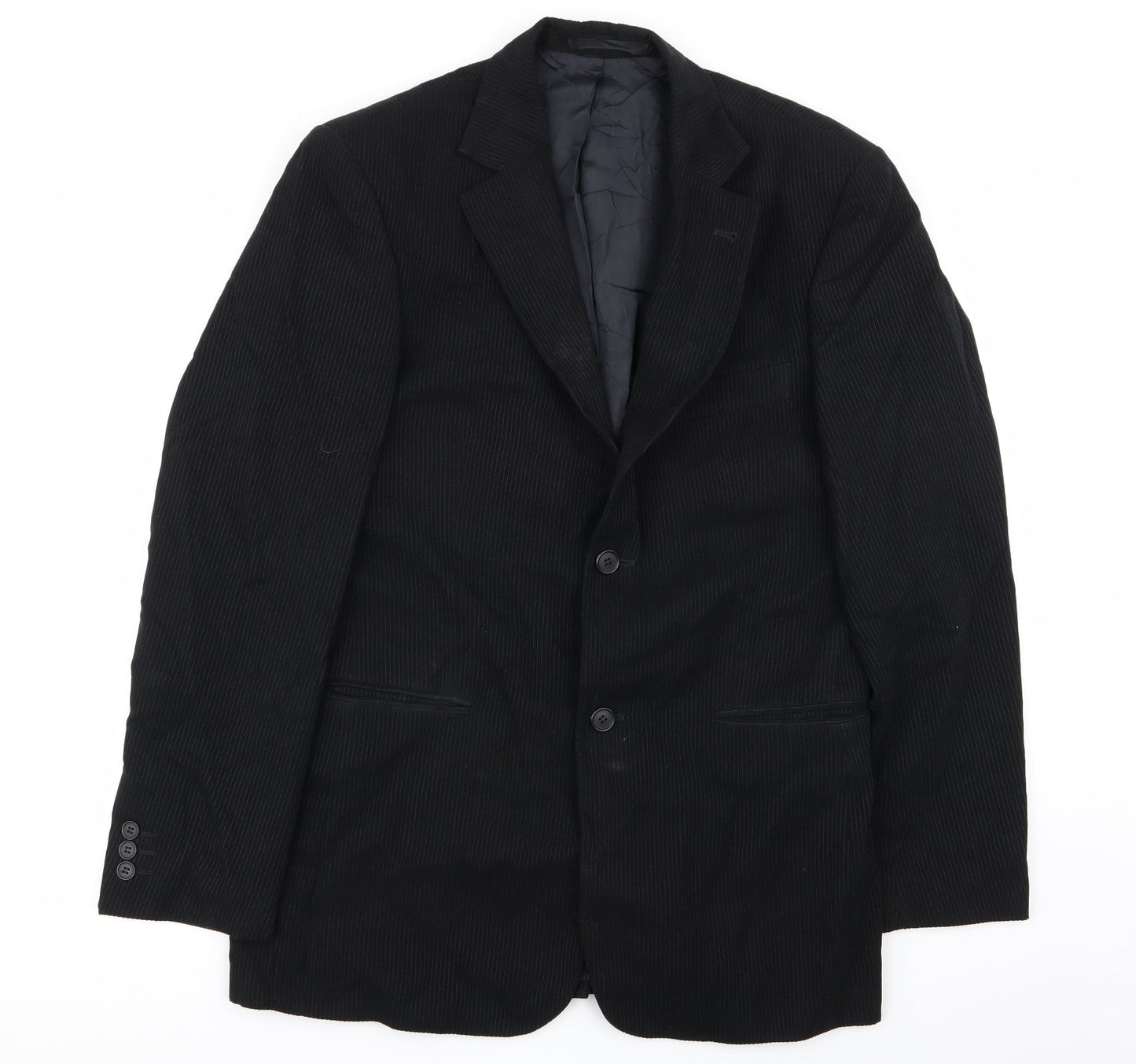 Lakeland Mens Black Striped  Jacket Blazer Size 38