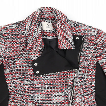 Tu Womens Multicoloured Geometric  Jacket  Size 10