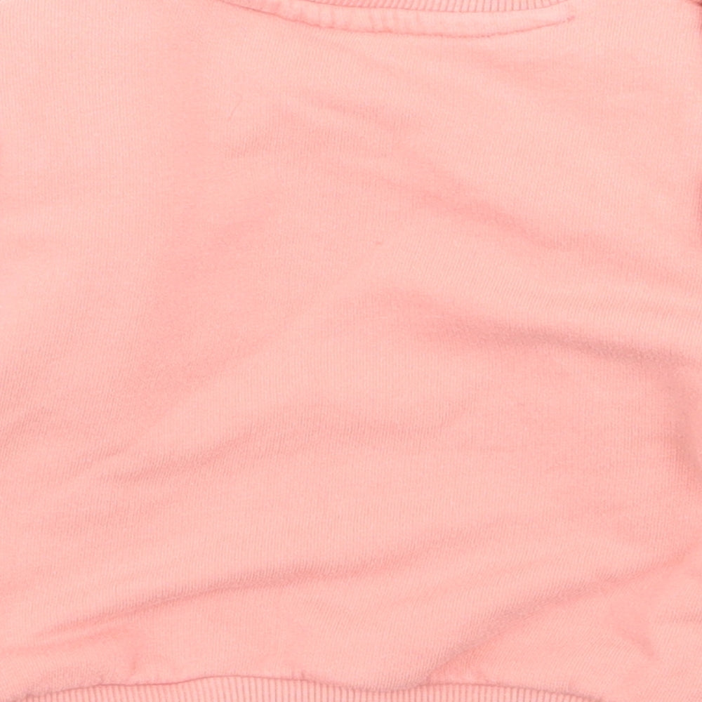 fred flo Girls Pink   Pullover Jumper Size 6-9 Months