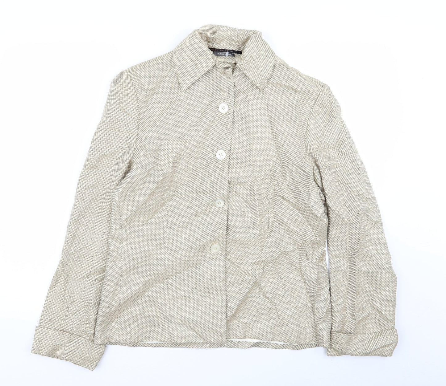 Mark Shale Womens Beige   Jacket Blazer Size 10