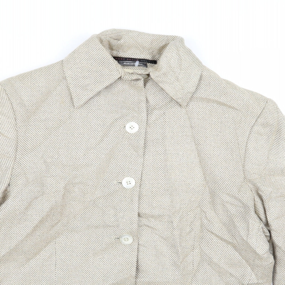 Mark Shale Womens Beige   Jacket Blazer Size 10