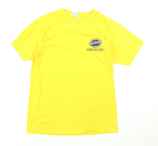 Fruit of the Loom Womens Yellow   Basic T-Shirt Size S