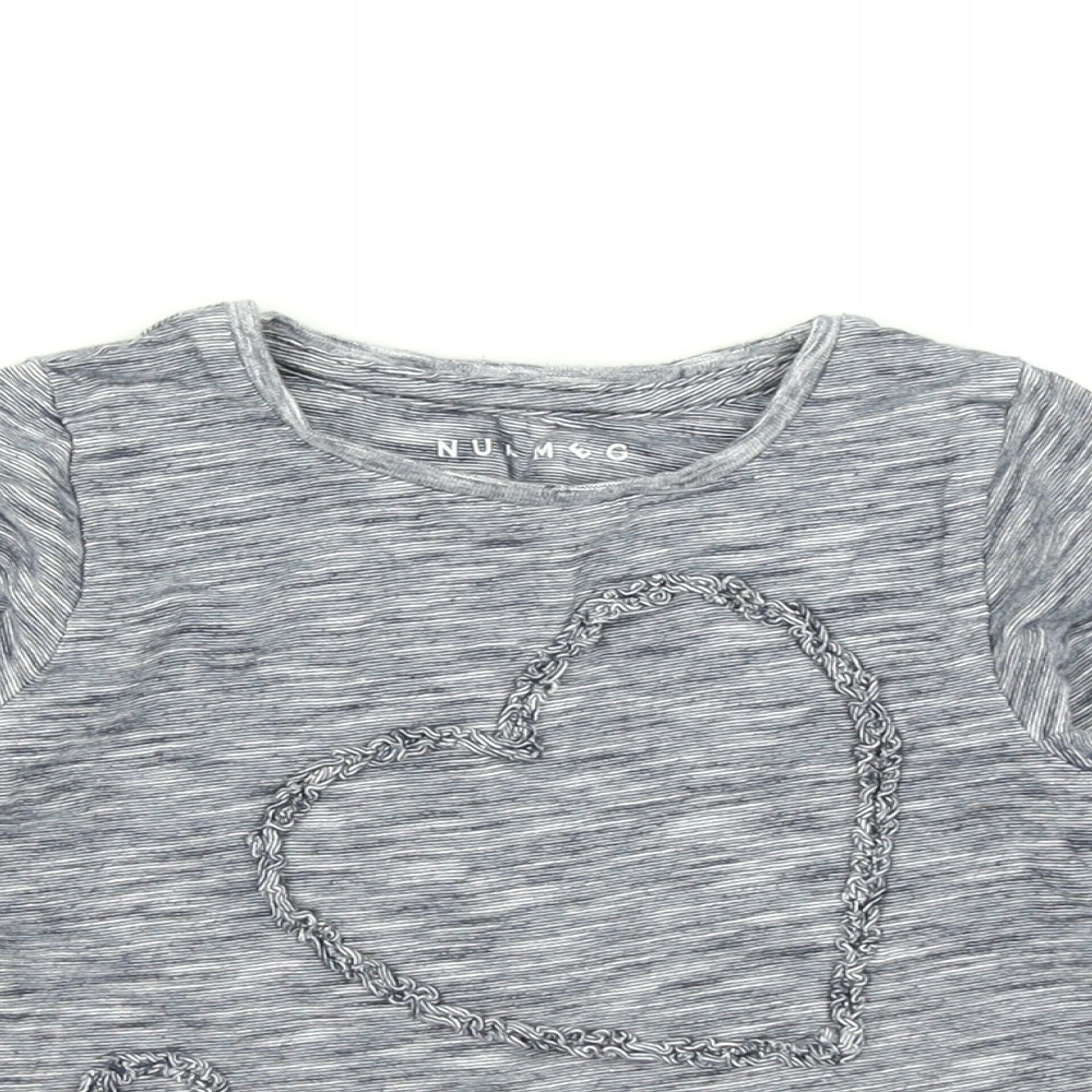 Nutmeg Girls Blue   Basic T-Shirt Size 3-4 Years