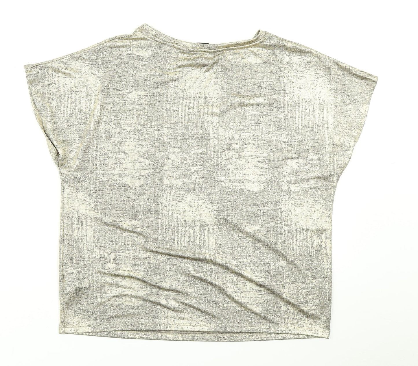 Dorothy Perkins Womens Gold   Basic T-Shirt Size 10