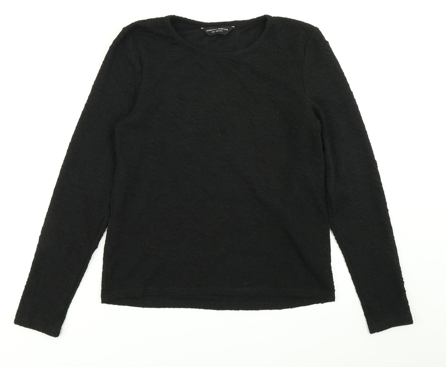Dorothy Perkins Womens Black   Basic T-Shirt Size 10