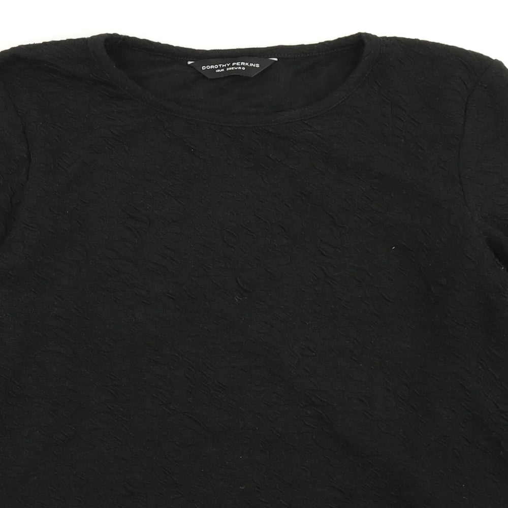 Dorothy Perkins Womens Black   Basic T-Shirt Size 10