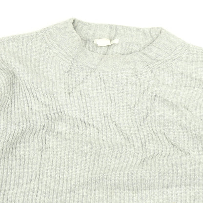 H&M Womens Grey  Knit Pullover Jumper Size XS