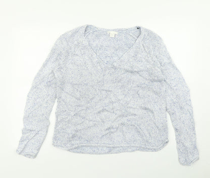 H&M Womens Blue  Knit Pullover Jumper Size M