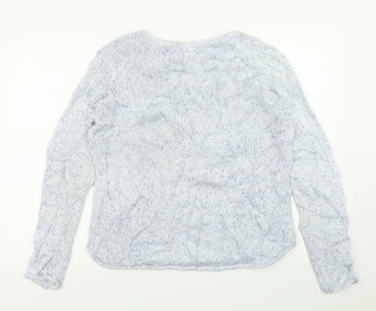 H&M Womens Blue  Knit Pullover Jumper Size M