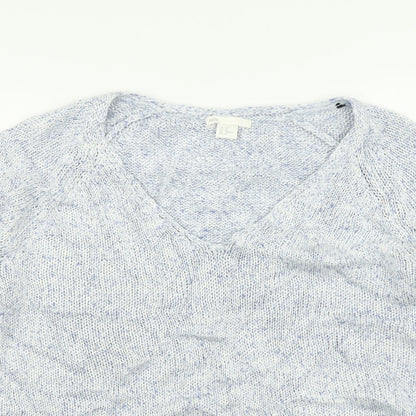 H&M Womens Blue  Knit Pullover Jumper Size M