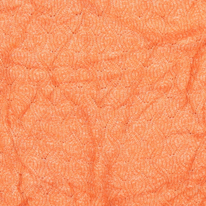 H&M Womens Orange  Knit Pullover Jumper Size M