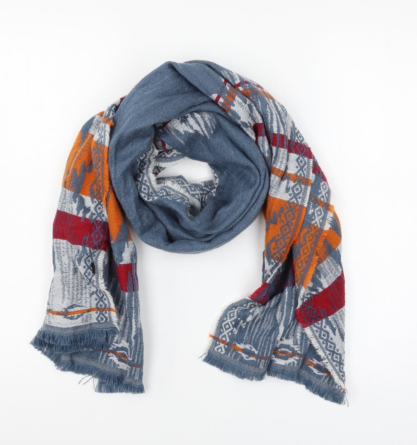 Preworn Womens Blue  Knit  Scarf