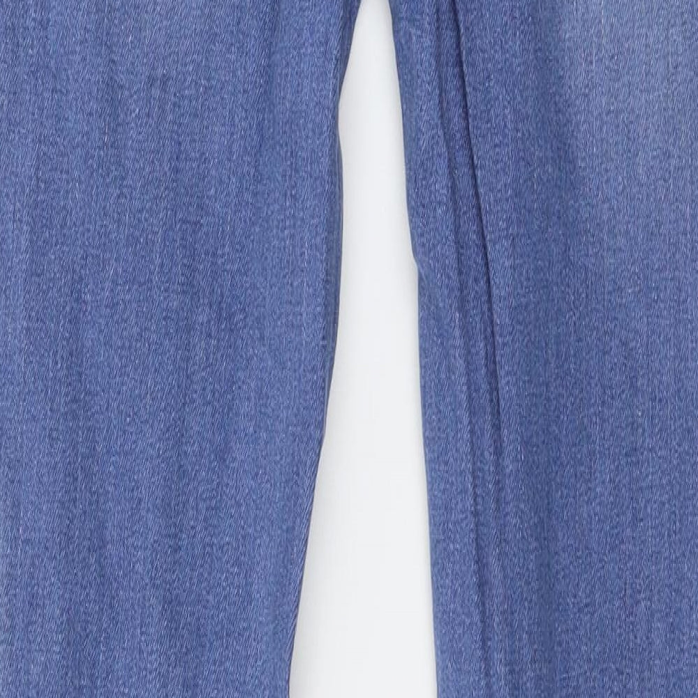 Boohoo Womens Blue  Denim Skinny Jeans Size 8 L34 in