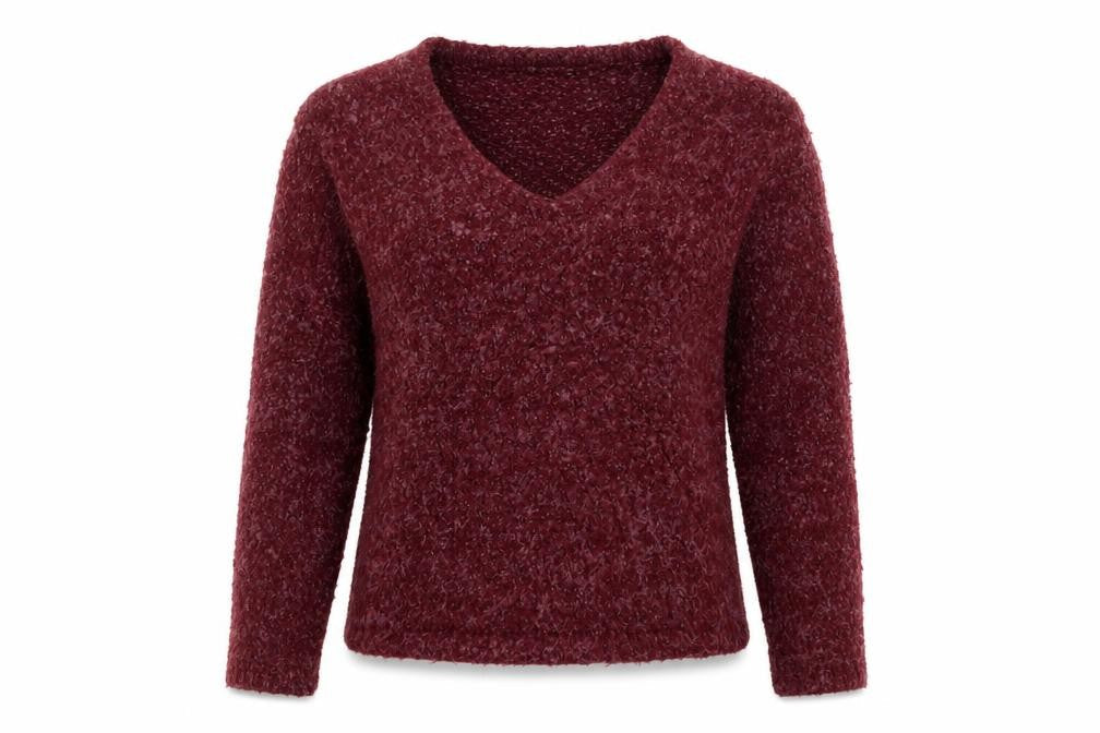 Genghis Khan Womens Purple  Knit Pullover Jumper Size XS