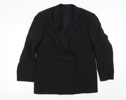 The Fine Tailoring Collection Mens Black   Jacket Suit Jacket Size 40