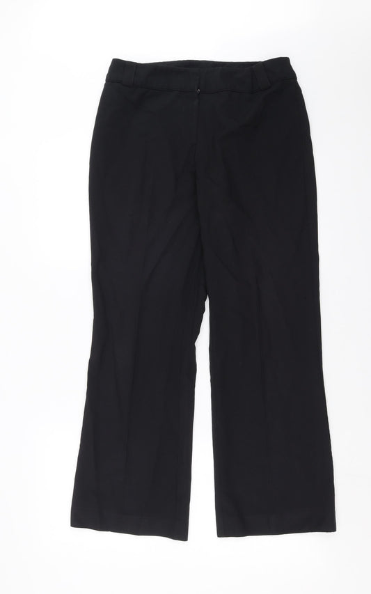 BHS Womens Black   Trousers  Size 10 L28 in