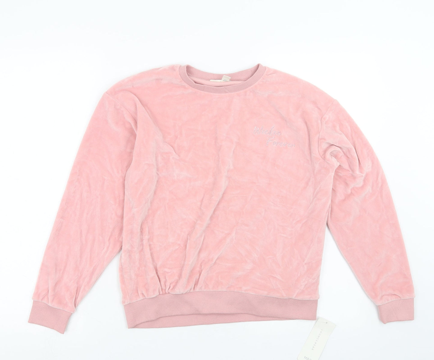 Marks and Spencer Girls Pink   Pullover Sweatshirt Size 12-13 Years  - weekend forever