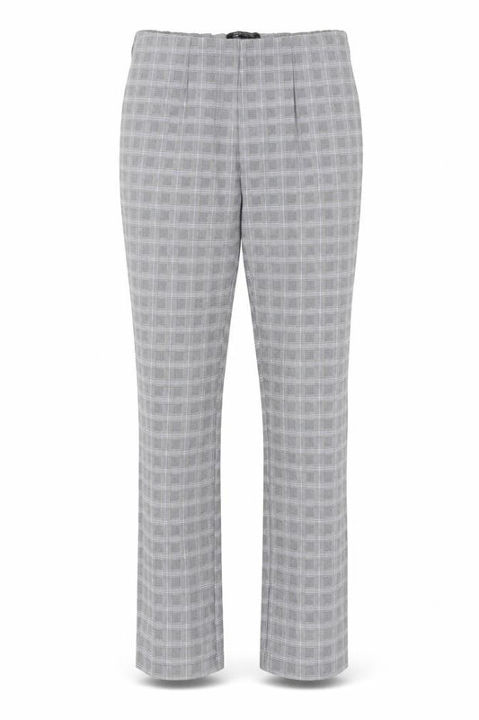 New Look Womens Grey Check  Trousers  Size 10 L28 in