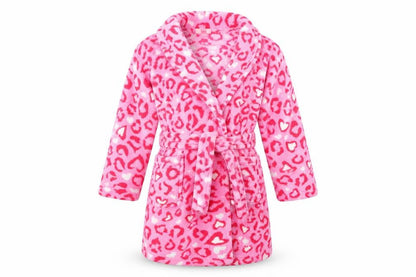Boutique Girls Pink Geometric Fleece Top Robe Size 2-3 Years