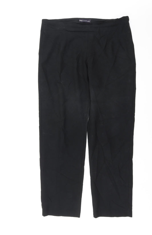 Marks and Spencer Womens Black   Trousers  Size 14 L29 in