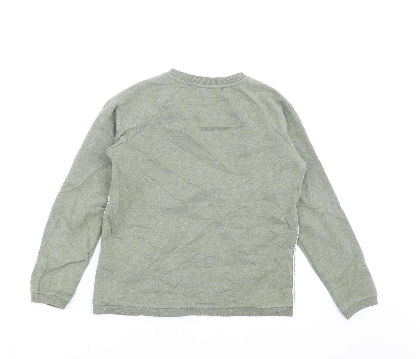 Very Girls Green   Pullover Sweatshirt Size 11-12 Years  - crochet detail
