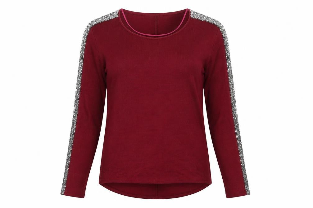 Primark Womens Purple  Knit Pullover Jumper Size 10  - sequins