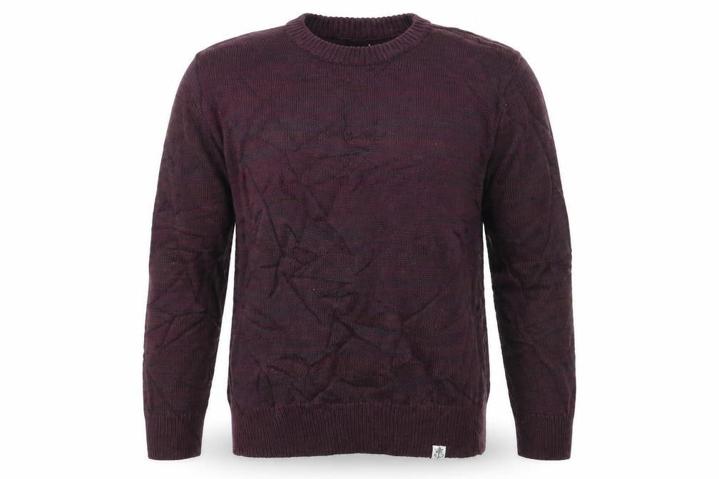 Shore Leave Mens Purple  Knit Pullover Jumper Size M