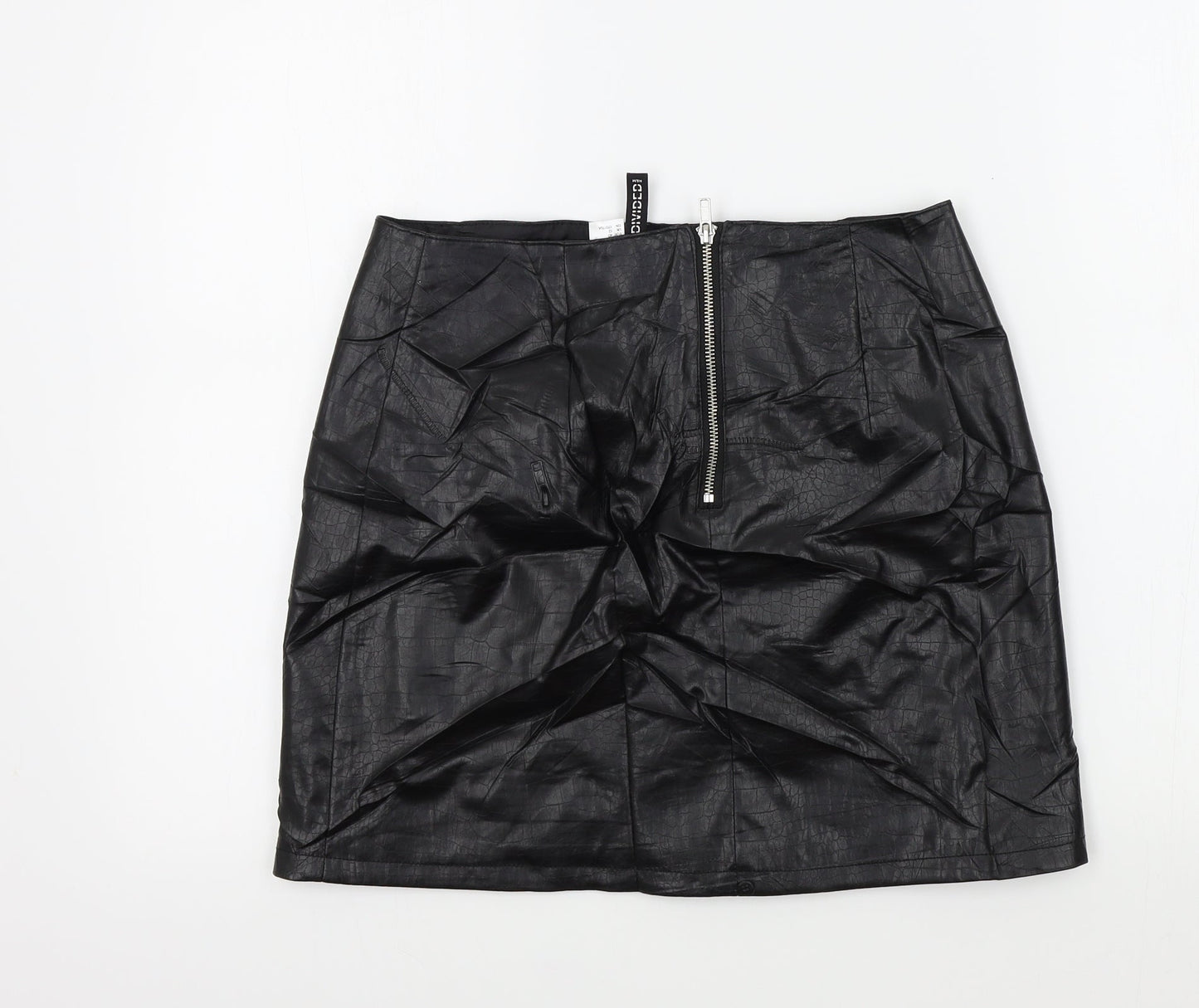 Divided Womens Black   A-Line Skirt Size 12