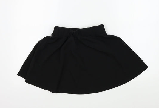 Preworn Womens Black   Flare Skirt Size M