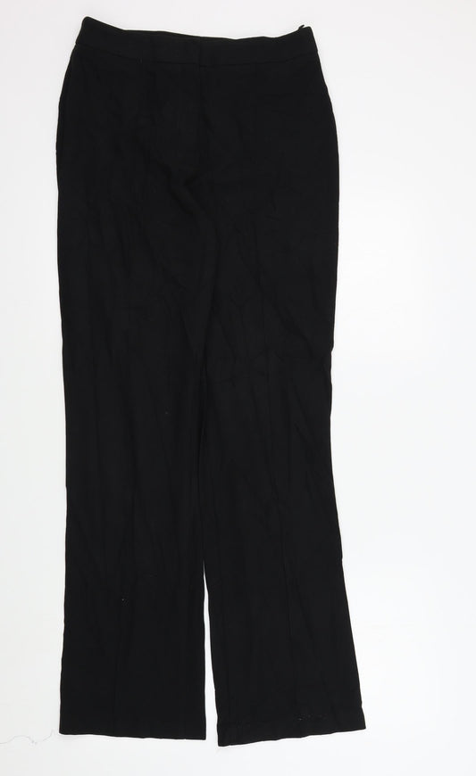 M&S Womens Black   Trousers  Size 12 L30 in