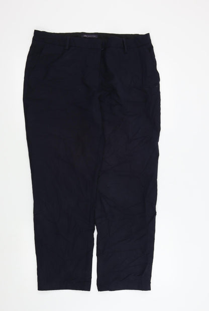 Marks & Spencer Womens Blue   Trousers  Size 16 L27 in