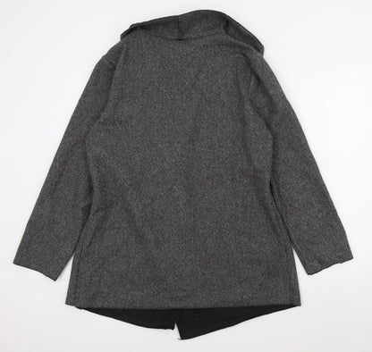 Back view of izabel women’s green jacket, size UK 10
