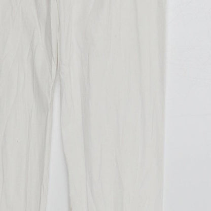 max Womens White Solid  Top Pyjama Pants Size S
