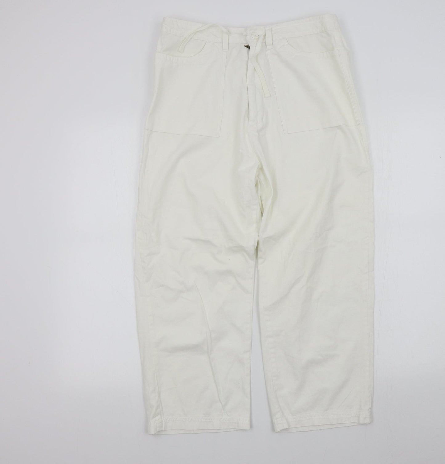 fashion plus Womens White   Trousers  Size 16 L23 in