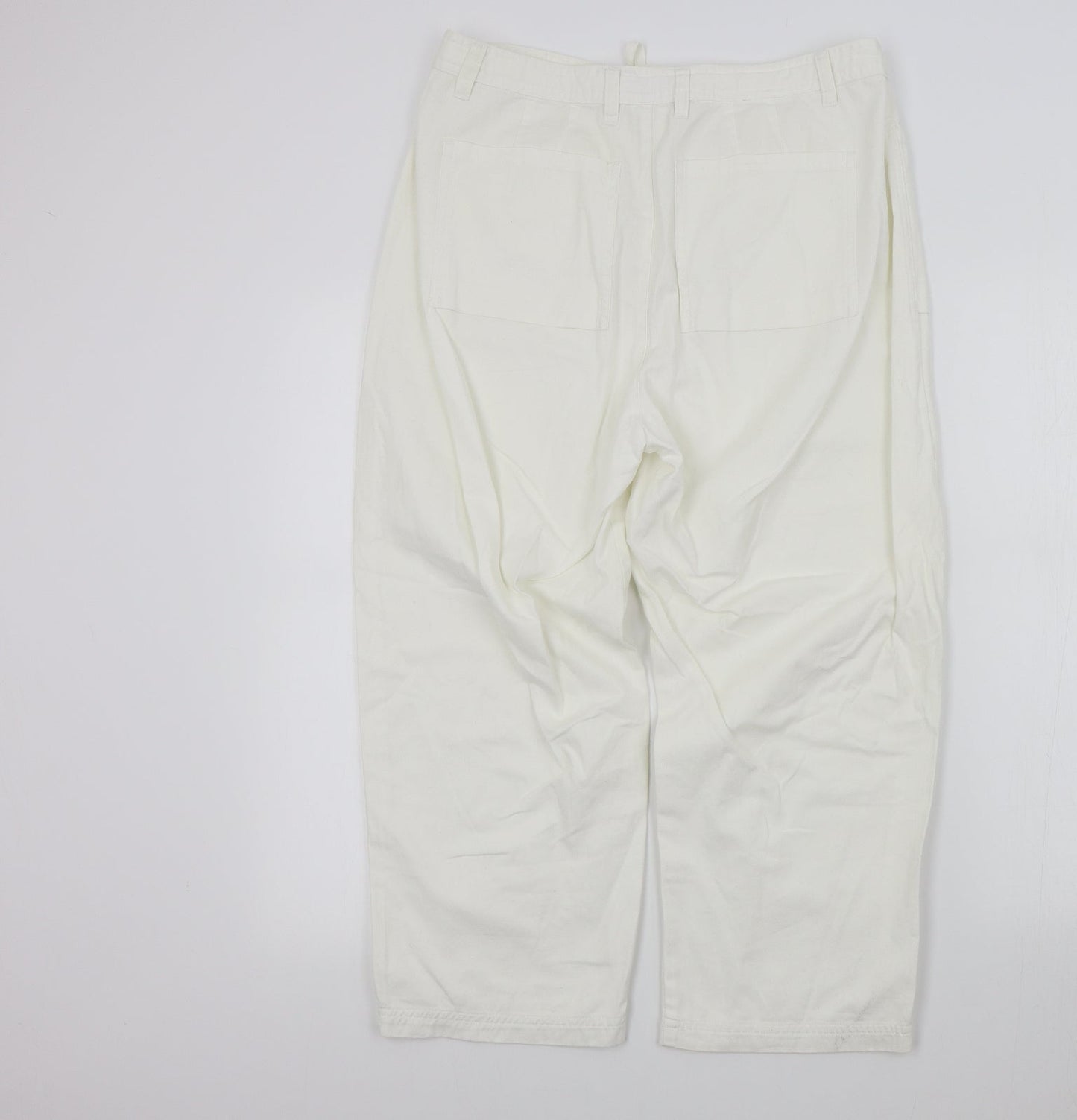 fashion plus Womens White   Trousers  Size 16 L23 in