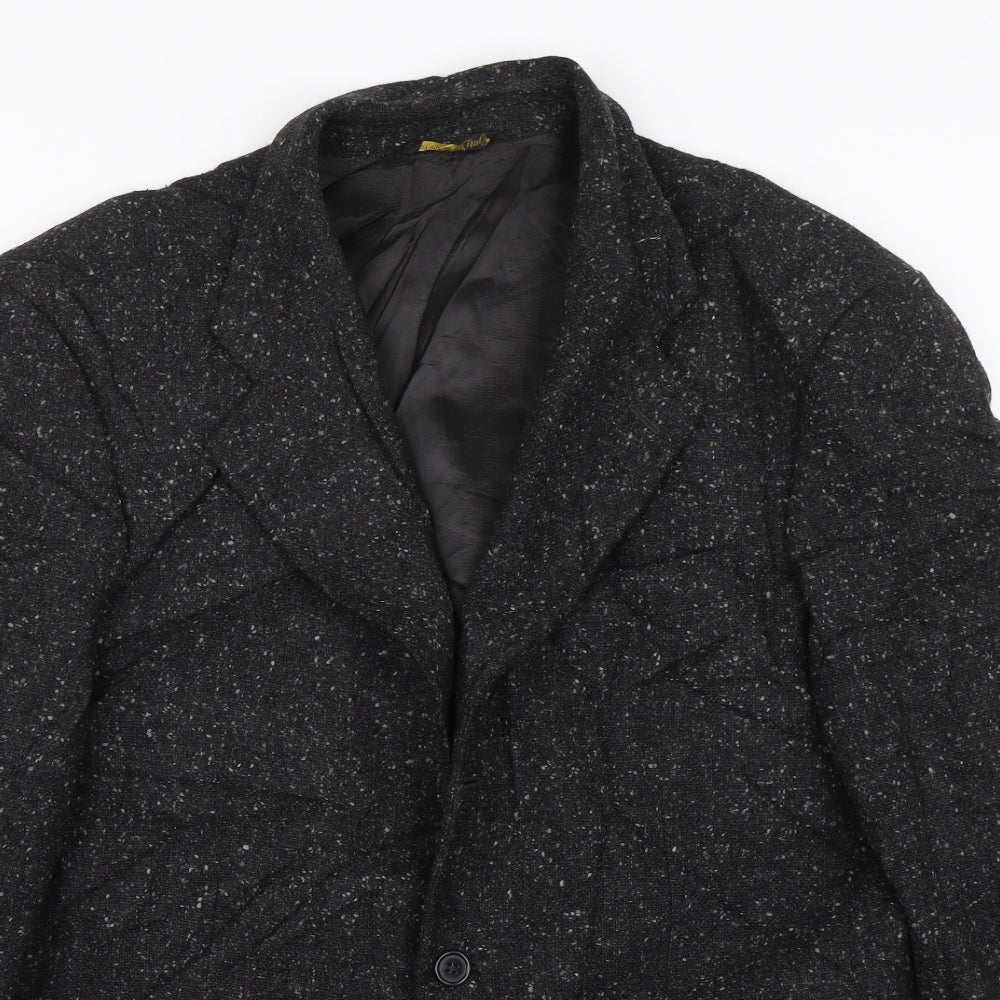 Sam Reme Mens Black   Jacket Coat Size L