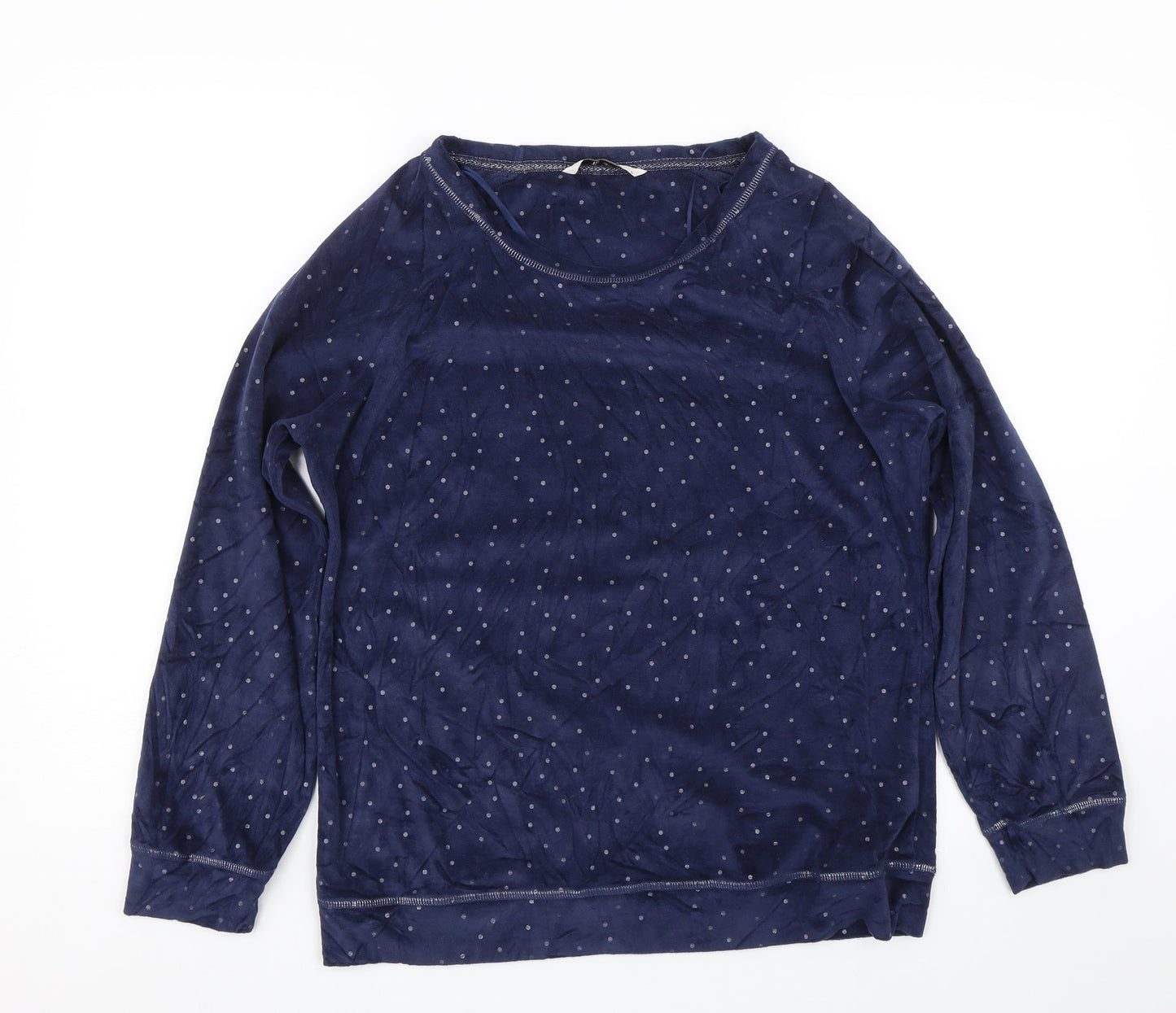 TU Womens Blue Polka Dot  Top Pyjama Top Size 12
