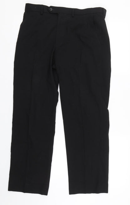 Marks & Spencer Womens Black   Trousers  Size 32 L25 in