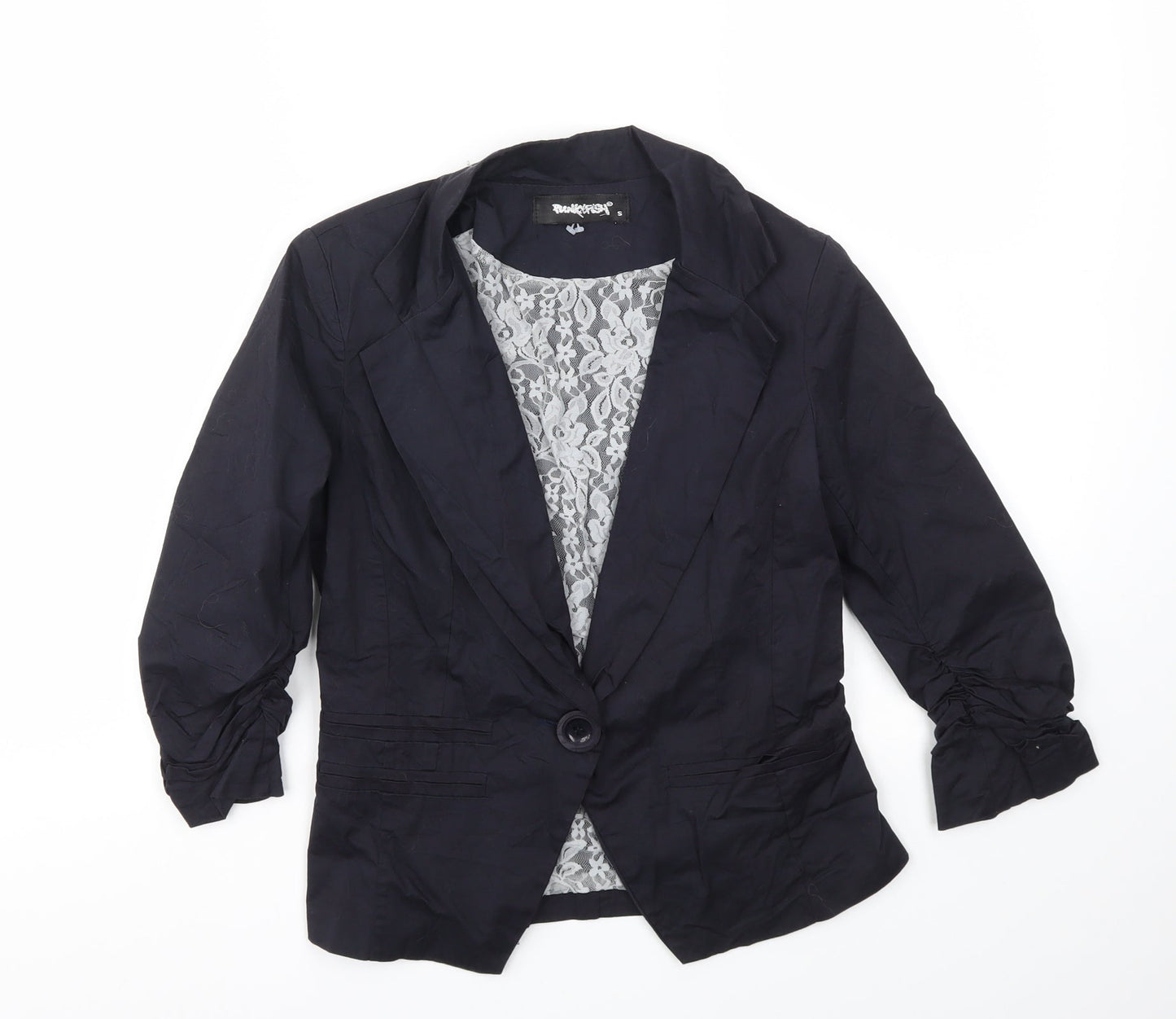 FUNKFISH Womens Blue   Jacket Blazer Size S