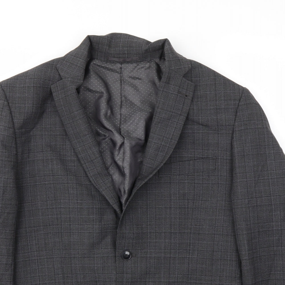 TURNER & SANDERSON Mens Grey   Jacket Blazer Size 44