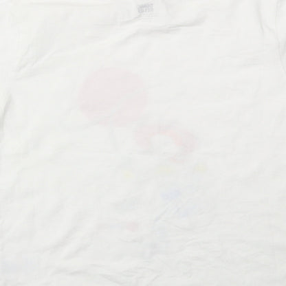 Preloved COMI RELIFE  Boys White   Basic T-Shirt Size 11-12 Years - Label