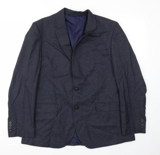 M&S Mens Blue   Jacket Blazer Size 42