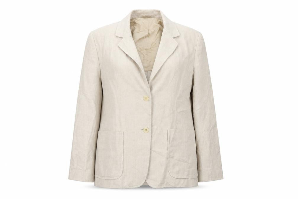 Platinum Womens Beige   Jacket Blazer Size 12