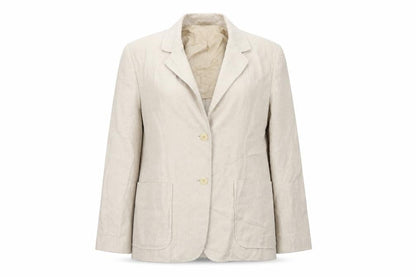 Platinum Womens Beige   Jacket Blazer Size 12