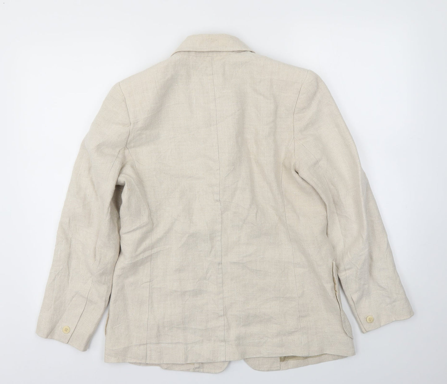 Platinum Womens Beige   Jacket Blazer Size 12