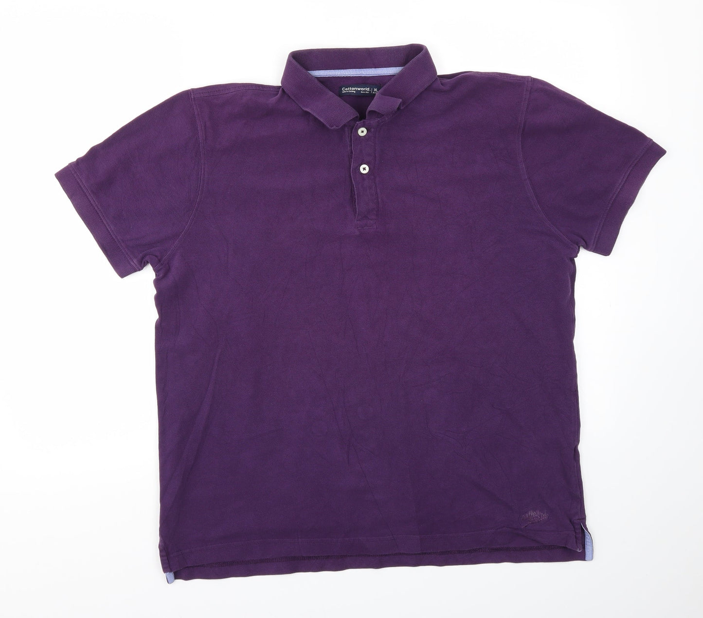 Cottonworld Womens Purple   Basic T-Shirt Size XL