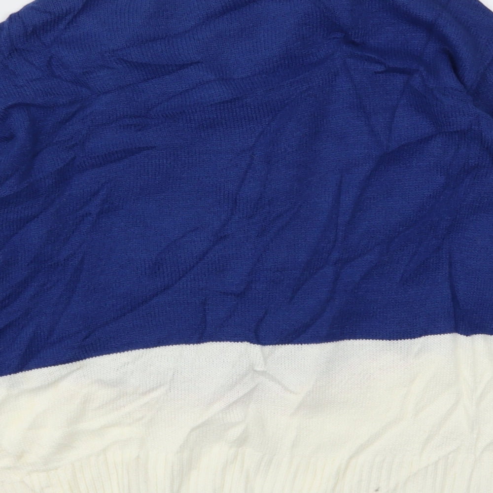 H&M Womens Blue Animal Print  Pullover Jumper Size M